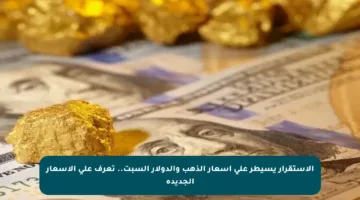 الاستقرار يسيطر على أسعار الذهب والدولار السبت.. تعرف على الأسعار الجديدة